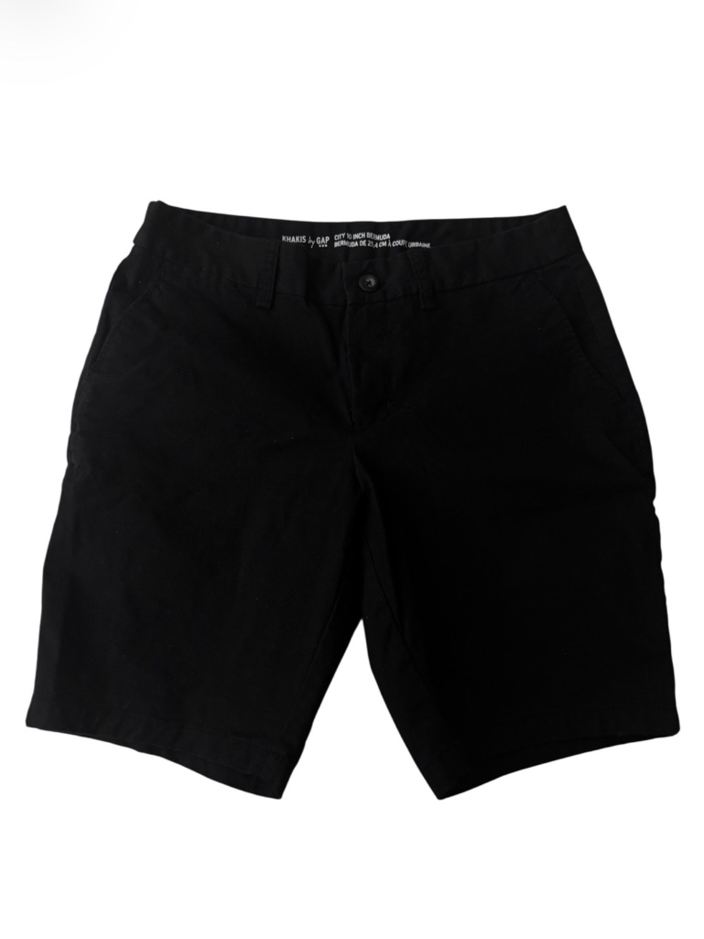GAP Black Women's Bermuda Shorts Cotton - Size 6 - Picture 2 of 6